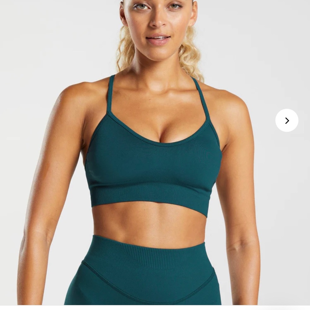 Gymshark Sweat Seamless Sports Bra - Winter Teal